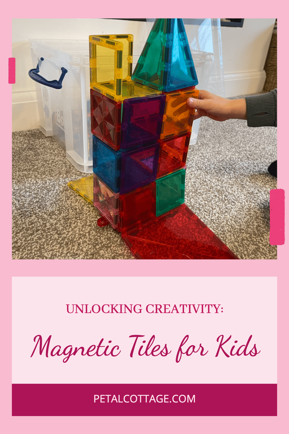 Unlocking Creativity Magnetic Tiles for Kids pin